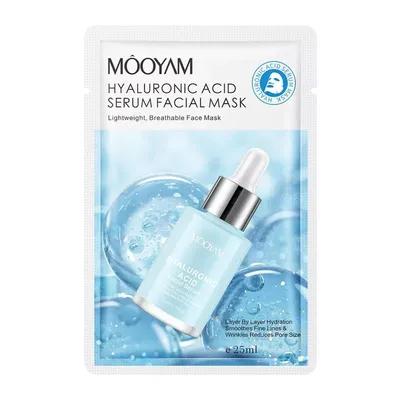 Mooyam Hyaluronic Acid, Serum Facial Mask (Maska w płachcie do twarzy z kwasem hialuronowym)