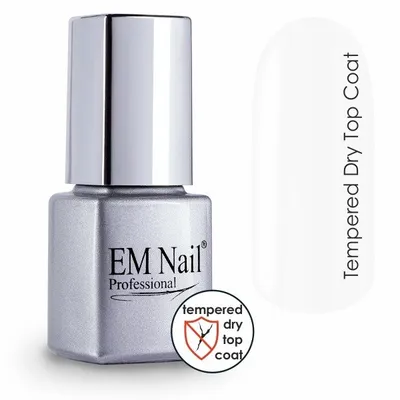 EM Nail Professional, Tempered Dry Top Coat (Top hartowany)