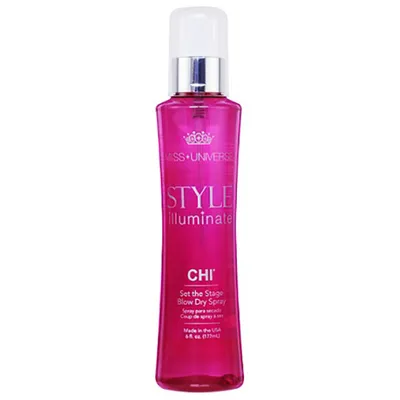 CHI Miss Universe Style Illuminate Set The Stage Blow Dry Spray (Spray do stylizacji)