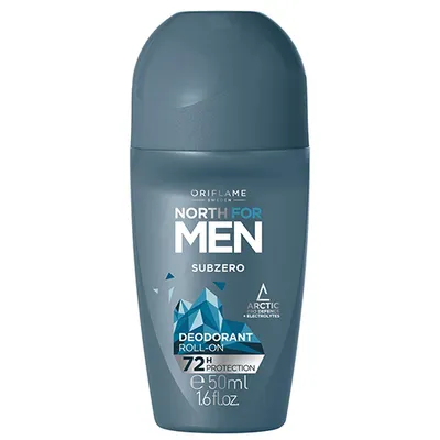 Oriflame North For Men, Subzero Deodorant Roll-On (Dezodorant antyperspiracyjny w kulce)