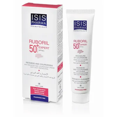 IsisPharma Ruboril Expert SPF 50+ (Krem ochronny do skóry naczynkowej z nadwrażliwością na działanie promieni słonecznych)