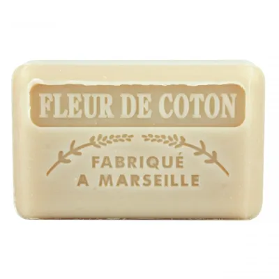Fabrique a Marseille Fleur de Coton Savon de Marseille (Mydło marsylskie z masłem Shea `Kwiat bawełny`)