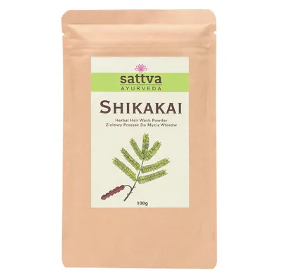 Sattva Ayurveda Ziołowy proszek do mycia włosów `Shikakai`