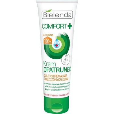 Bielenda Comfort +, Krem - opatrunek dla ekstremalnie zniszczonych dłoni [Krem-serum  dla suchych i zniszczonych dłoni]