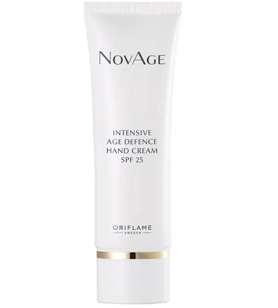 Oriflame NovAge, Intensive Age Defence Hand Cream SPF25 (Intensywnie odmładzający krem do rąk SPF25)