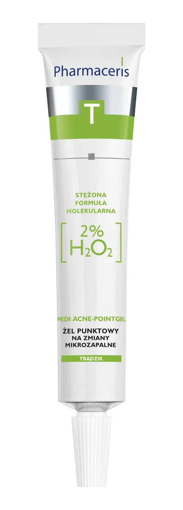 Pharmaceris T, Medi Acne - Pointgel (Żel punktowy na miejscowe zmiany mikrozapalne 2%  H2O2)