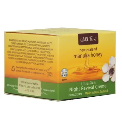 Wild Ferns Manuka Honey Ultra Rich Night Revival Creme (Regenerujący krem na noc)