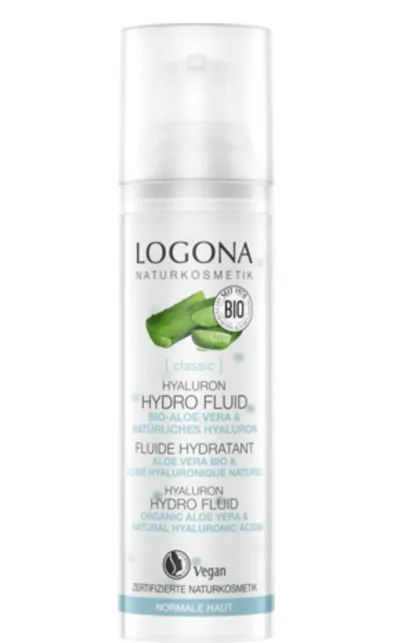 Logona (Classic) Hyaluron Hydro Fluid Bio-Aloe Vera & Natürliches Hyaluron (Fluid hialuronowy)