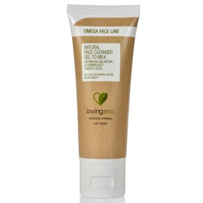 Lovingeco Omega Face Line, Natural Fae Cleanser Gel to Milk (Naturalna galaretka do demakijażu twarzy i oczu)