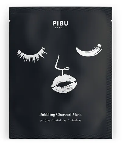 Pibu Beauty Bubbling Charcoal Mask (Czarna musująca maska z węglem aktywnym)