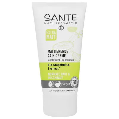 Sante Naturkosmetik Mattierende 24H Creme (Krem matujący)