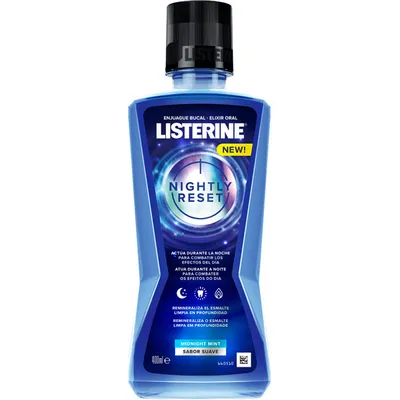Listerine Nightly Reset, Midnight Mint Mouthwash (Płyn do płukania jamy ustnej)