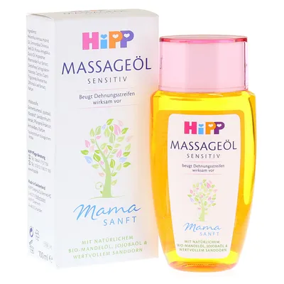 HiPP Mamasanft, Massageol Sensitiv (Oliwka do masażu)