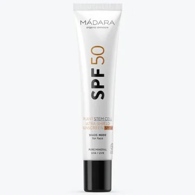 Madara Organic Skincare Plant Stem Cell Ultra Shield  Sunscreen SPF50 (Mineralny krem z filtrem przeciwsłonecznym)