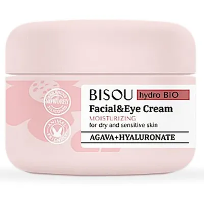 Bisou Hydro Bio, Facial & Eye Cream (Nawilżający krem do twarzy i oczu do skóry suchej i wrażliwej)