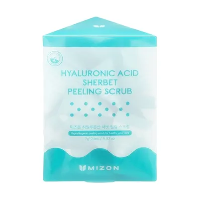 Mizon Hyaluronic Acid Sherbet Peeling Scrub (Peeling sorbetowy  do twarzy z kwasem hialuronowym)
