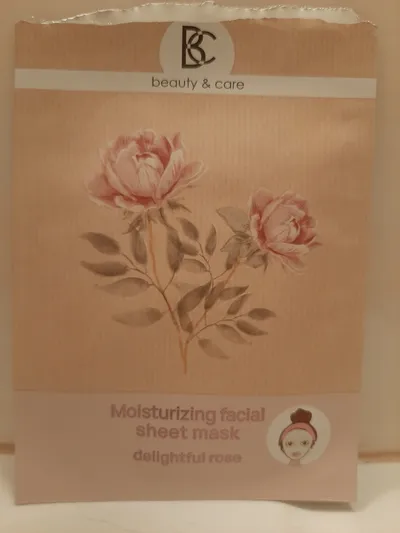 Beauty & Care (B&C) Moisturizing Facial Sheet Mask Delightful Rose (Nawilżająca maska w płachcie `Zachwycająca róża`)