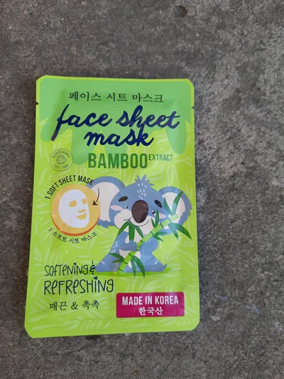 Maxbrands Face Sheet Mask with Bamboo Extract (Maska w płachcie z ekstraktem z bambusa)