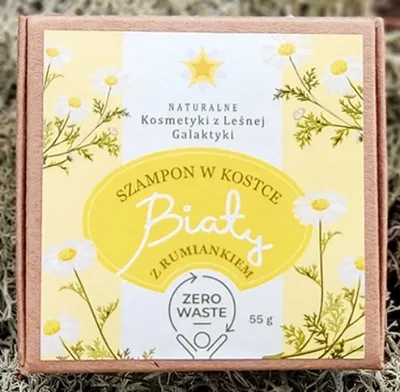 Leśna Galaktyka Szampon w kostce biały z rumiankiem