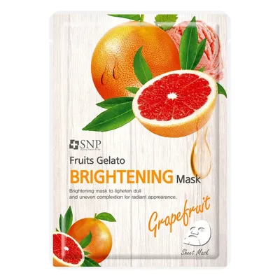 SNP Fruits Gelato Grapefruit Brightening Mask (Rozjaśniająca maska w płachcie z ekstraktem z grejpfruta)