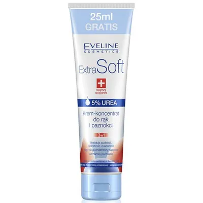 Eveline Cosmetics Extra Soft, Krem - koncentrat do rąk i paznokci 5% urea