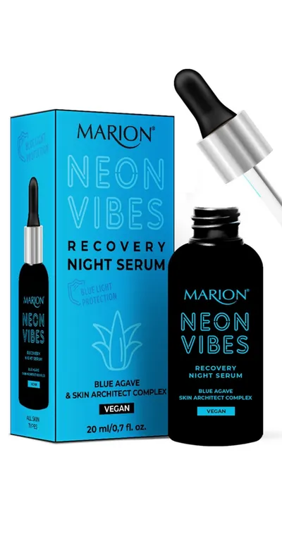 Marion Neon Vibes, Recovery Night Serum (Serum na noc z agawą)