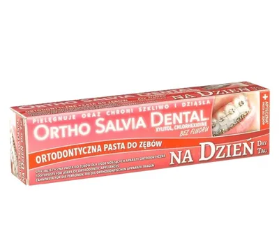 Ortho Salvia Dental Pasta do zębów na dzień dla osób noszących aparaty ortodontyczne