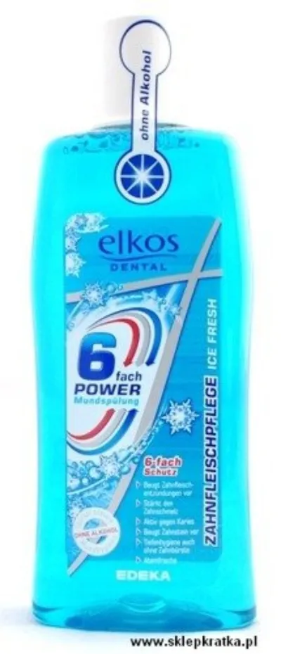 Elkos Dental,  6 Fach Power Mundsplng Ice Fresh (Płyn do płukania jamy ustnej)