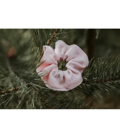 Wild Nature Scrunchie - lniana gumka do włosów mała