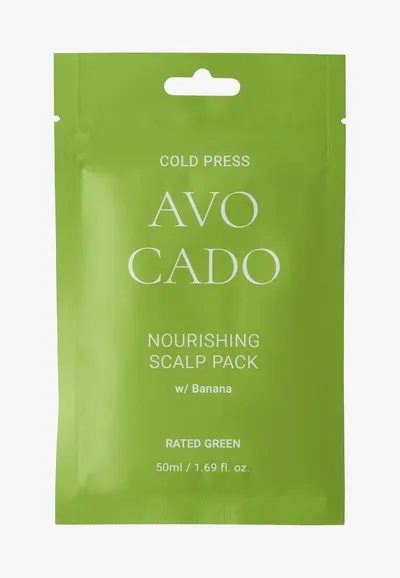 Rated Green Cold Press Avocado Nourishing Scalp Pack w/ Banana (Kuracja odżywiająca skórę głowy z olejem awokado i bananem)