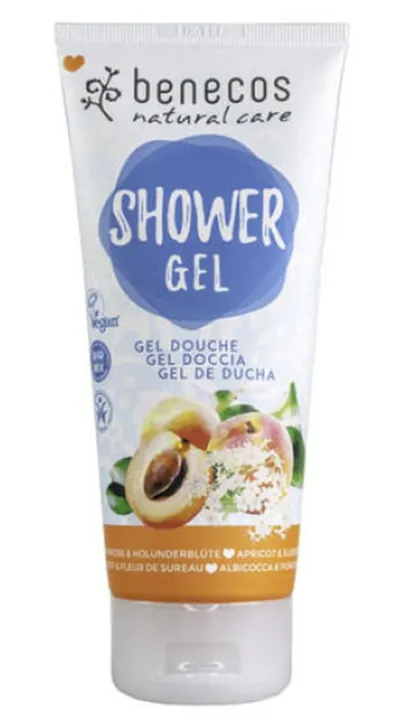 Benecos Shower Gel Apricot & Elderflower (Żel pod prysznic `Morela i czarny bez`)