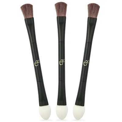 Golden Rose Double Ended Eyeshadow Brush (Dwustronny pędzel do makijażu oka)