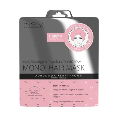 L'biotica Monoi Hair Mask (Maska wygładzająca do włosów w formie czepka)