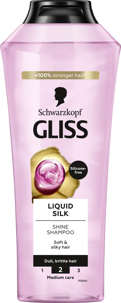 Schwarzkopf Gliss Liquid Silk Shine Shampoo (Szampon z ceramidami i jedwabiem do włosów matowych i łamliwych (nowa wersja))