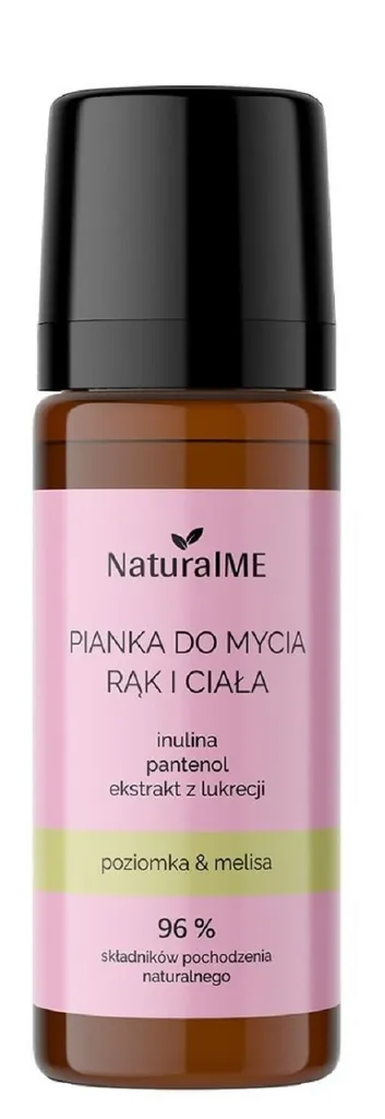 NaturalME Pianka do mycia rąk i ciała `Poziomka i Melisa`