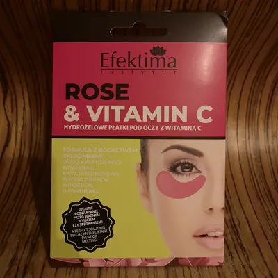 Efektima Hydrożelowe płatki pod oczy `Rose & Vitamin C`