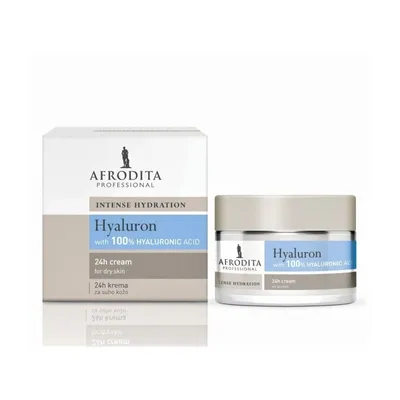 Afrodita Professional Intense Hydration, Hyaluron 24h Cream (Krem nawilżający z kwasem hialuronowym)