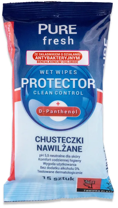 Pure Fresh Wet Wipes Protector Clean Control (Chusteczki nawilżane)