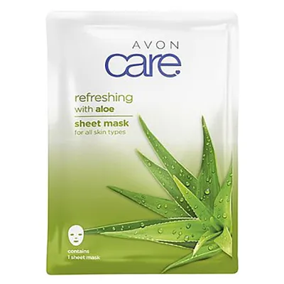 Avon Care, Refreshing with Aloe Sheet Mask (Odświeżająca maseczka w płacie z aloesem)
