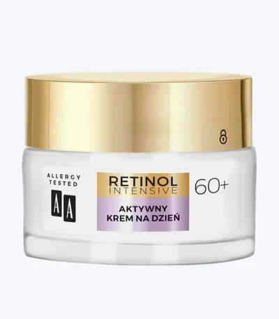 AA Retinol Intensive, Aktywny krem na dzień 60+ `Redukcja zmarszczek i regeneracja`