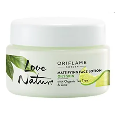 Oriflame Love Nature, Mattifying Face Lotion with Organic Tea Tree & Lime (Matujący balsam z organicznym drzewem herbacianym i limonką)