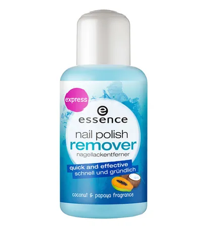 Essence Nail Moisturizing Polish Remover (Nawilżający zmywacz do paznokci z kokosem i papają)