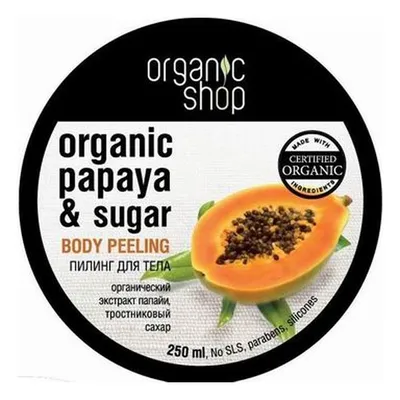 Organic Shop Papaya & Sugar, Body Peeling (Peeling do ciała `Soczysta papaja`)