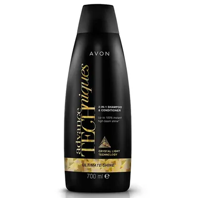Avon Advance Techniques, Ultimate Shine 2-in-1 Shampoo & Conditioner (Szampon z odżywką 2 w 1 `Maksimum blasku`)