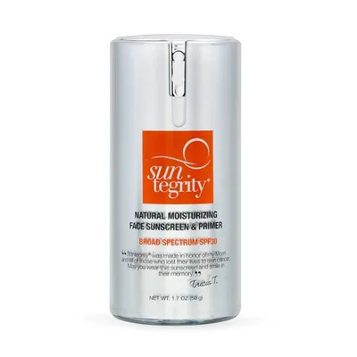 Suntegrity Skincare Natural Moisturizing Face Sunscreen & Primer Broad Spectrum SPF 30 (Krem ochronny)