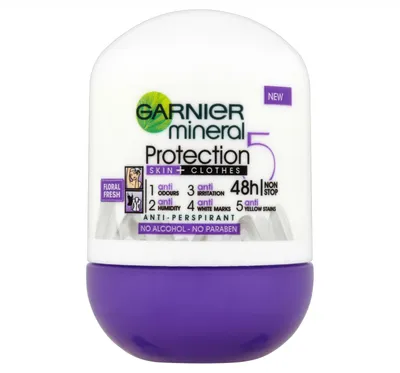 Garnier Mineral Protection 5, Skin + Clothes 48h Anti-Perspirant (Antyperspirant w kulce)