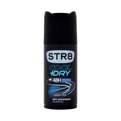 STR8 Midnight Run, Cool + Dry Antiperspirant (Antyperspiracyjny dezodorant w sprayu dla mężczyzn)