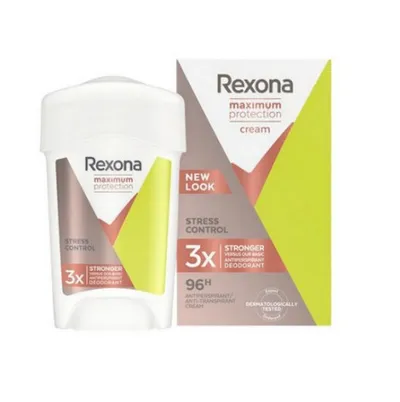 Rexona Maximum Protection, Cream Stress Control (Bloker potu w kremowym w sztyfcie)