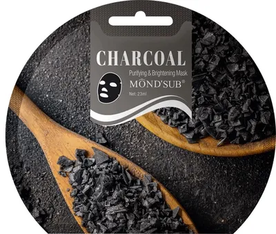 Mond'Sub Charcoal Purfying & Brightening Mask (Maseczka w płachcie oczyszczająco-rozjaśniająca z węglem)