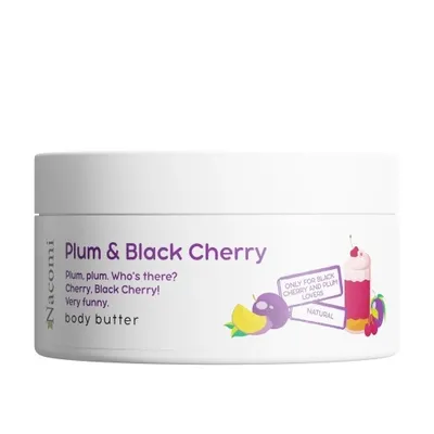 Nacomi Plum & Black Cherry Body Butter (Masło do ciała o zapachu śliwki z czarną wiśnią)